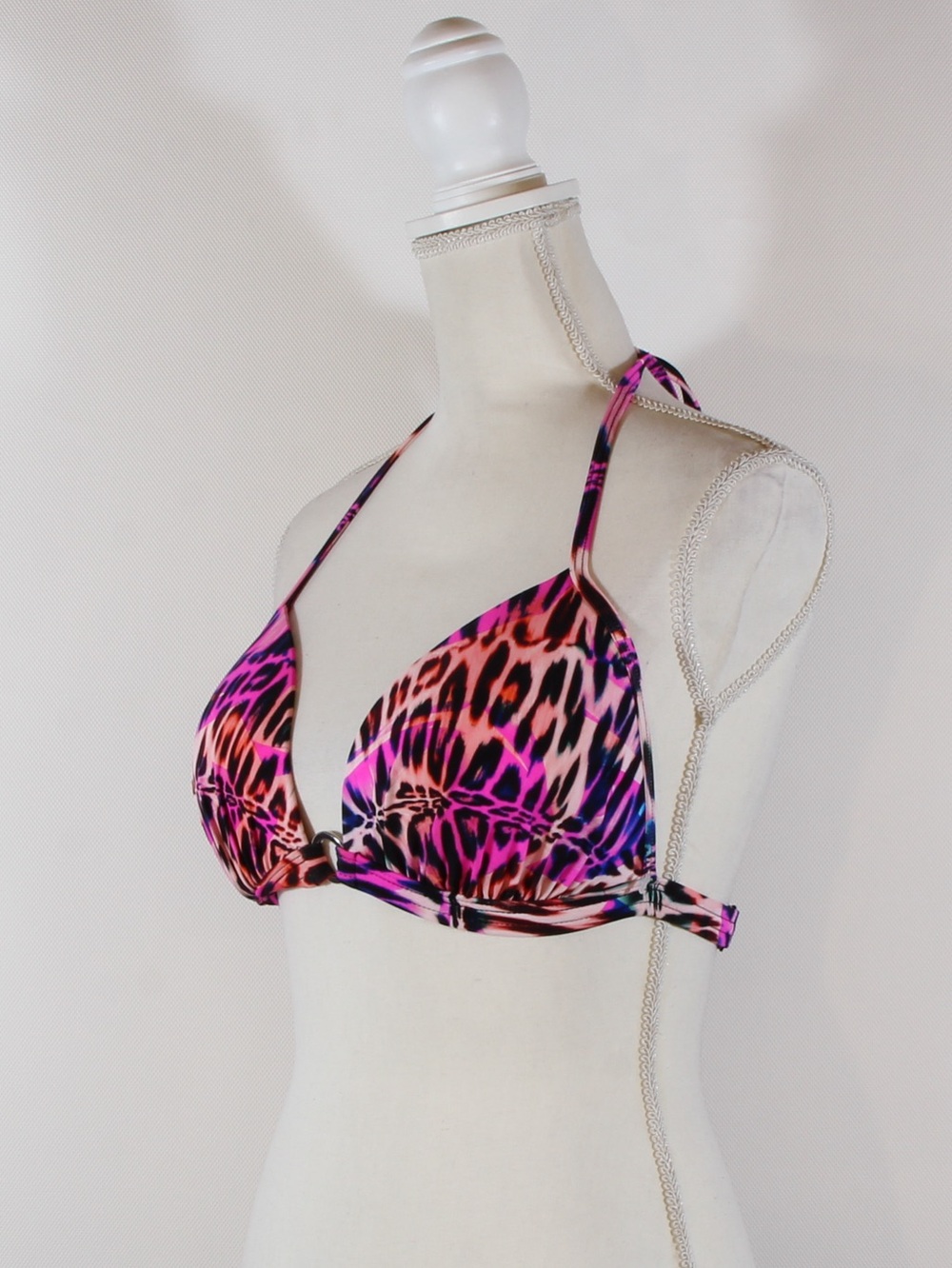 VENUS Santa Cruz Pink Panther Push-Up Triangle Top NWOT
